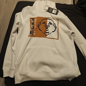 True Religion White Graphic Hoodie